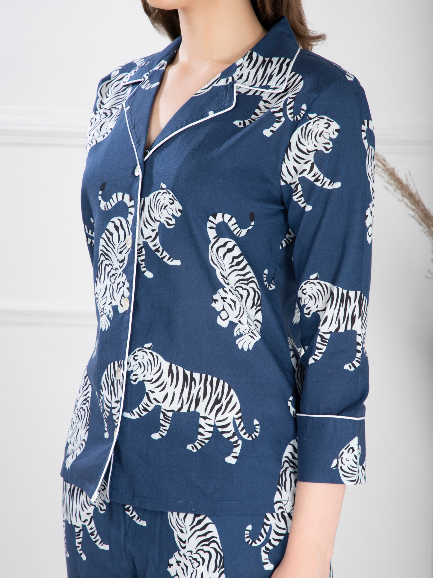 Cotton Sierra Navy Tiger Set