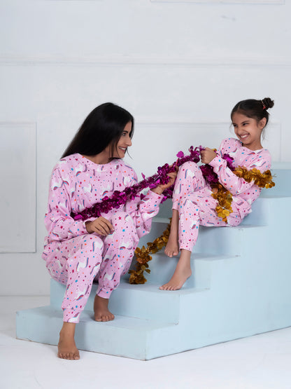 Pink Unicorn Combo Set (Adult & Kids)