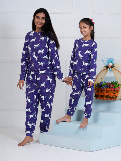 Purple Unicorn Combo Set (Adult & Kids)