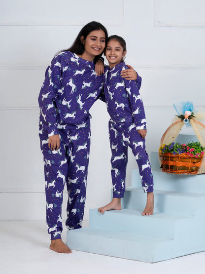 Purple Unicorn Combo Set (Adult & Kids)