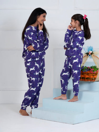 Purple Unicorn Combo Set (Adult & Kids)