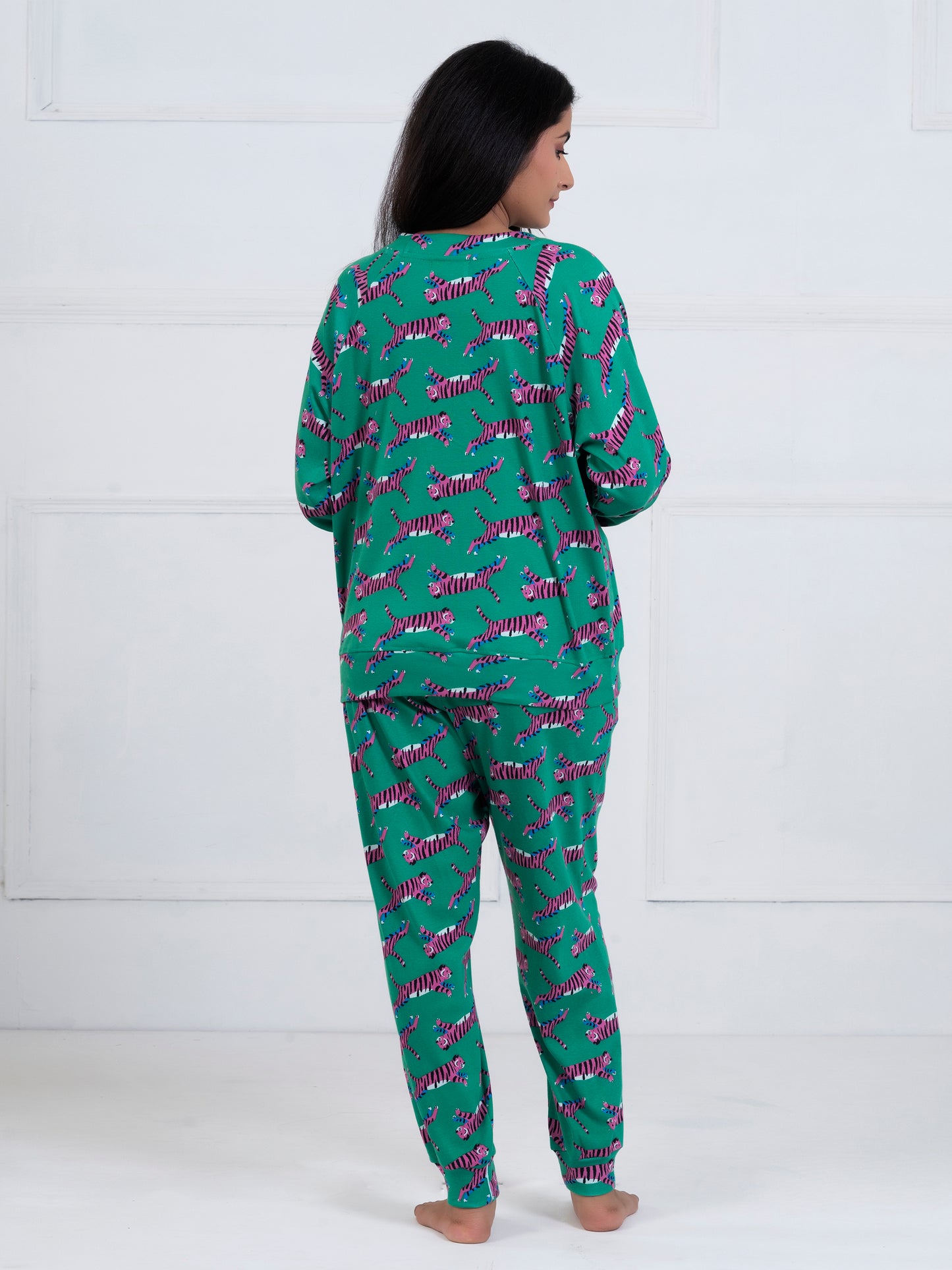 Green Tiger Print Adult Set