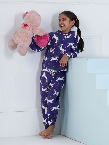 Purple Unicorn Kids Set