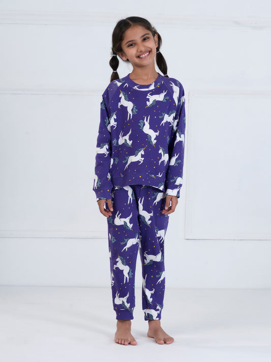 Purple Unicorn Kids Set