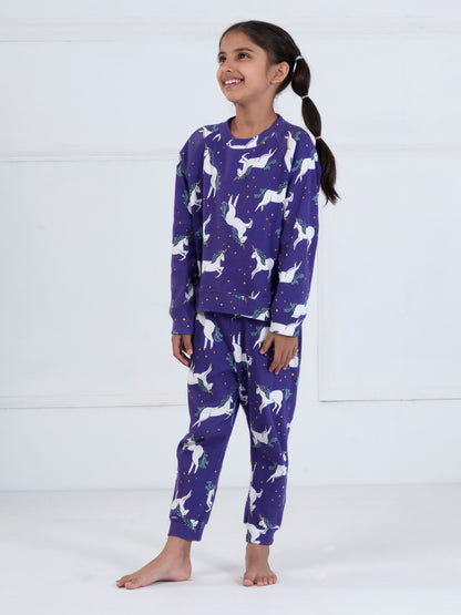 Purple Unicorn Kids Set