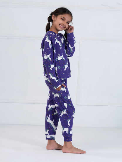 Purple Unicorn Kids Set