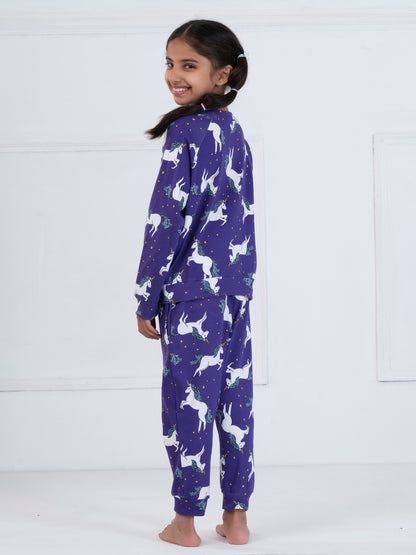 Purple Unicorn Kids Set