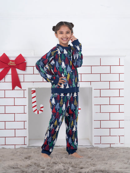 Navy Christmas Tree Kids Set