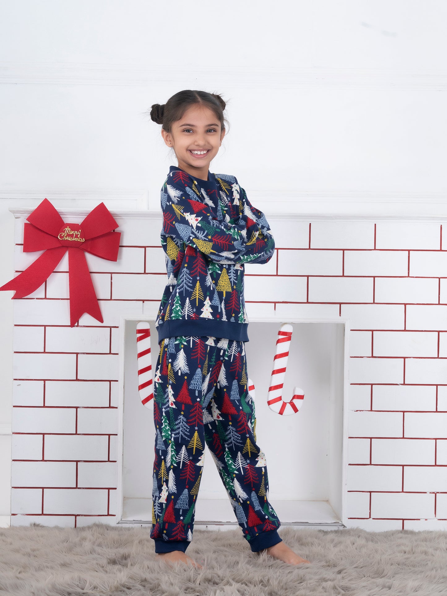 Navy Christmas Tree Kids Set