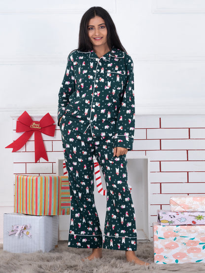 Dark Green Christmas Adult Set