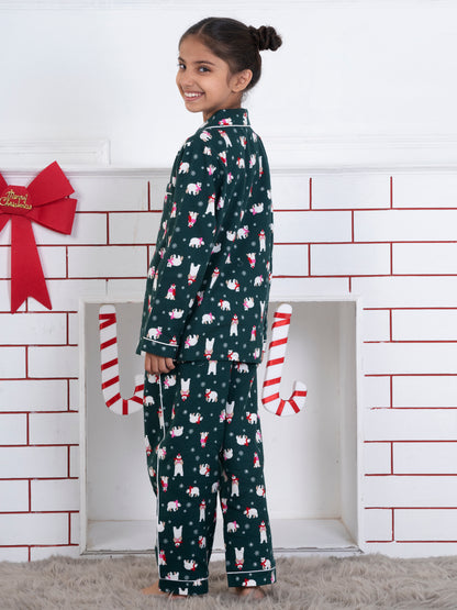 Dark Green Christmas Kids Set