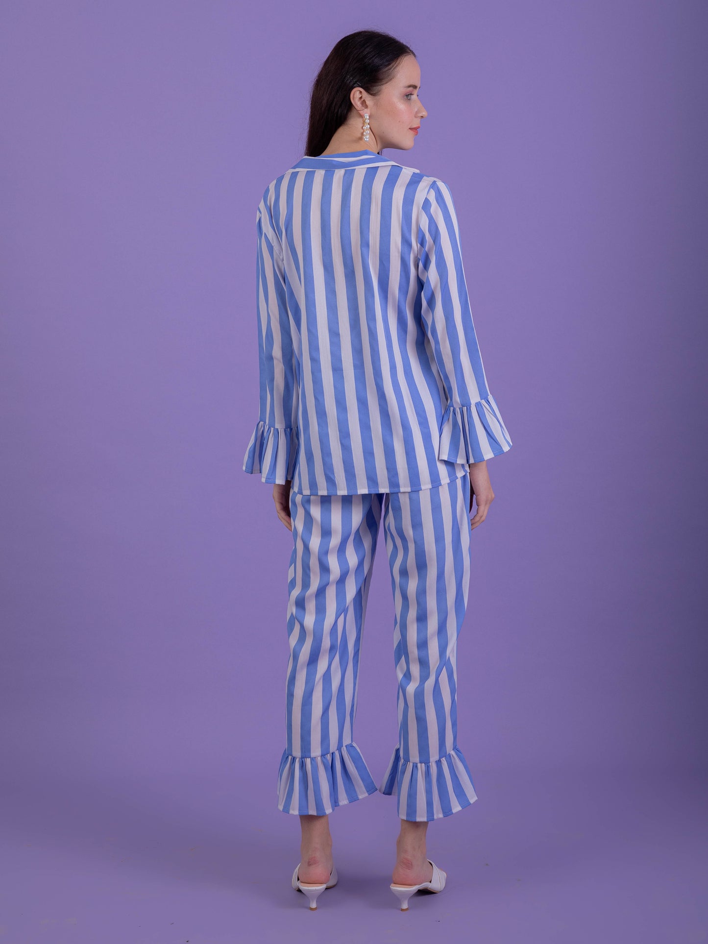 Candy Blue Stripe Set