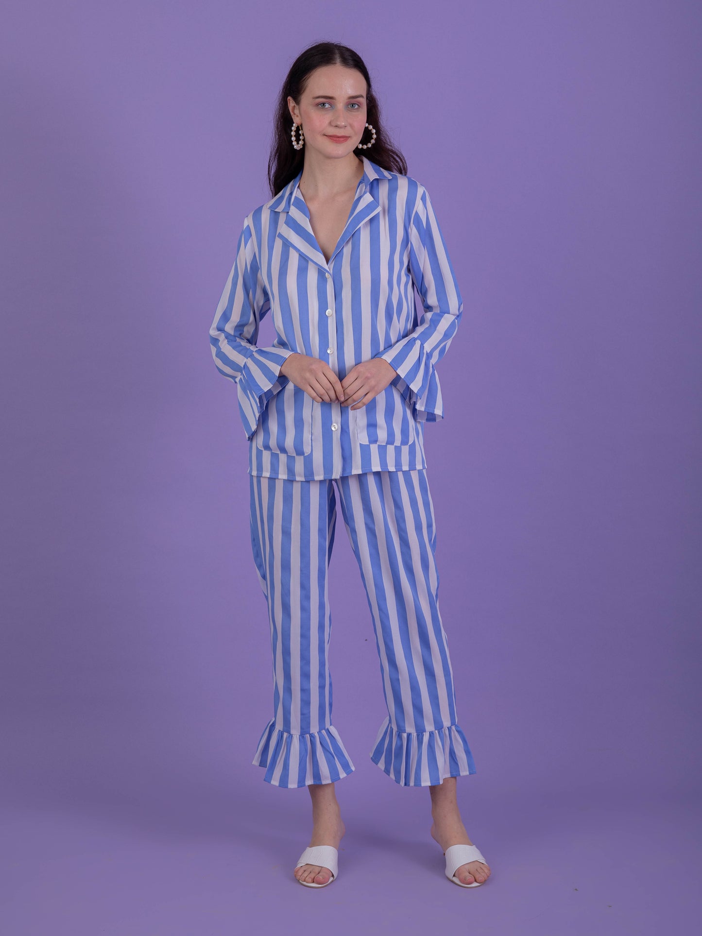 Candy Blue Stripe Set