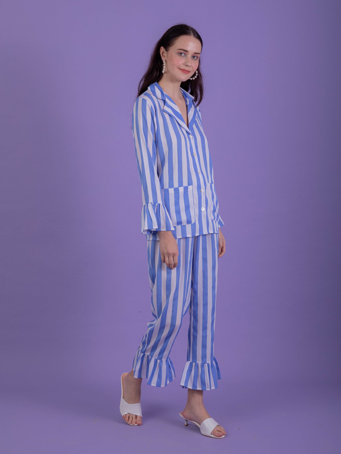 Candy Blue Stripe Set