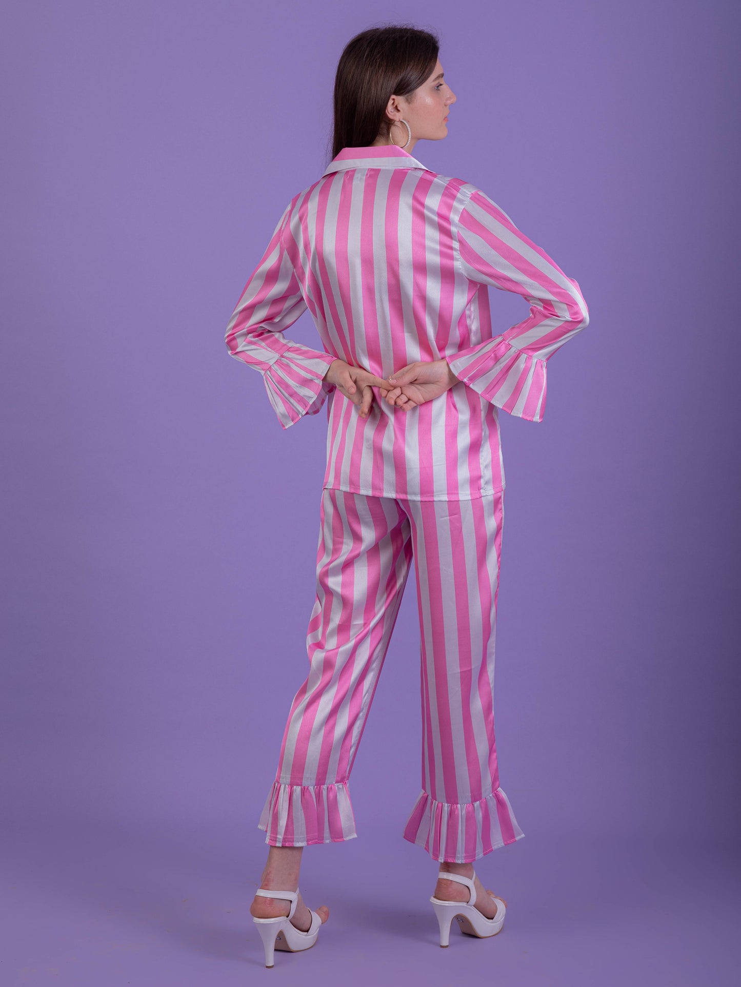 Candy Pink Stripe Set