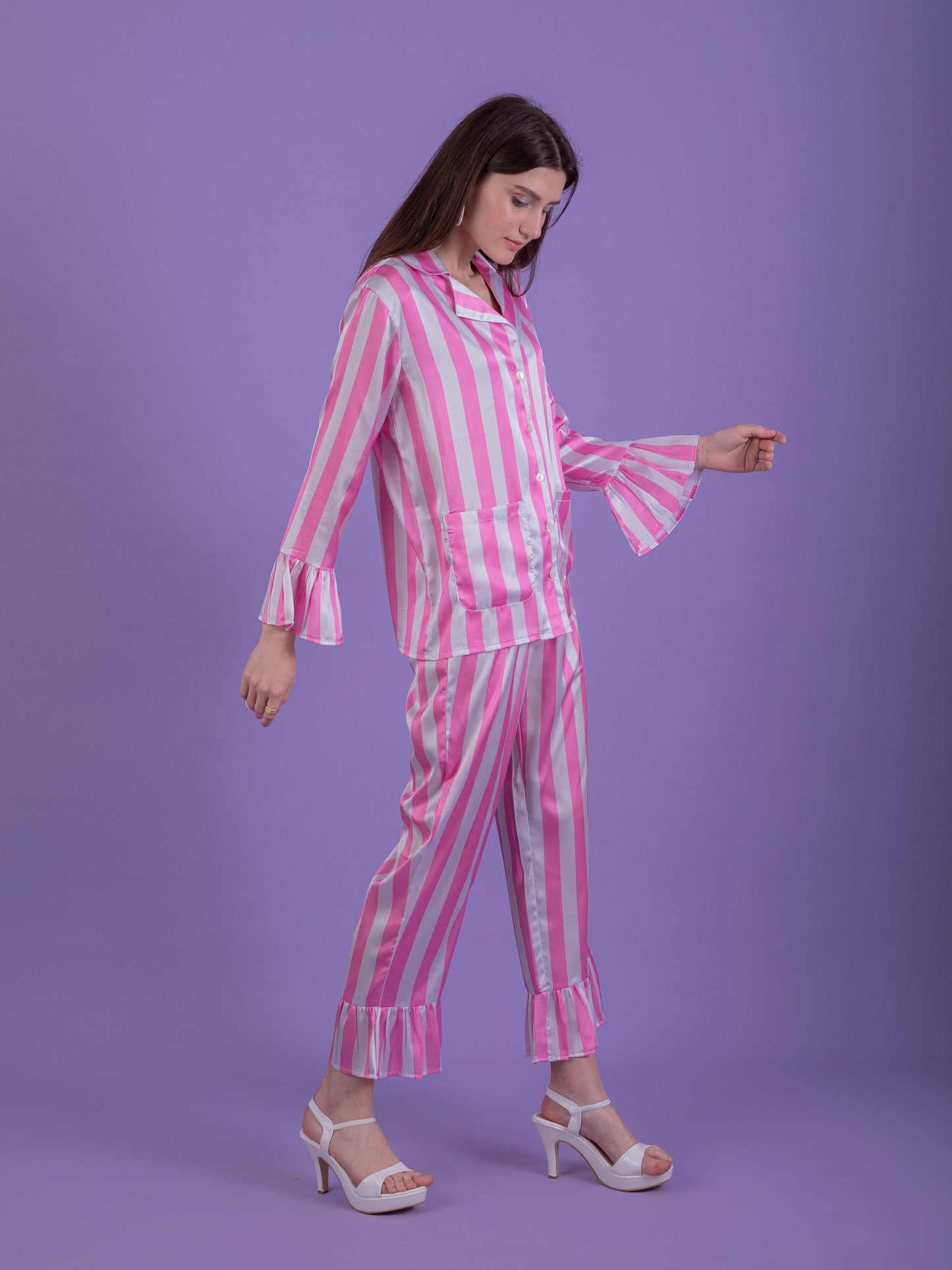 Candy Pink Stripe Set