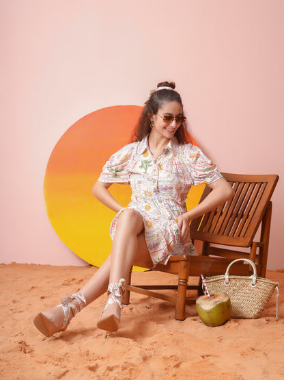 Lemon Riviera Dress