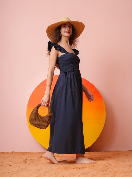Navy Mirage Dress