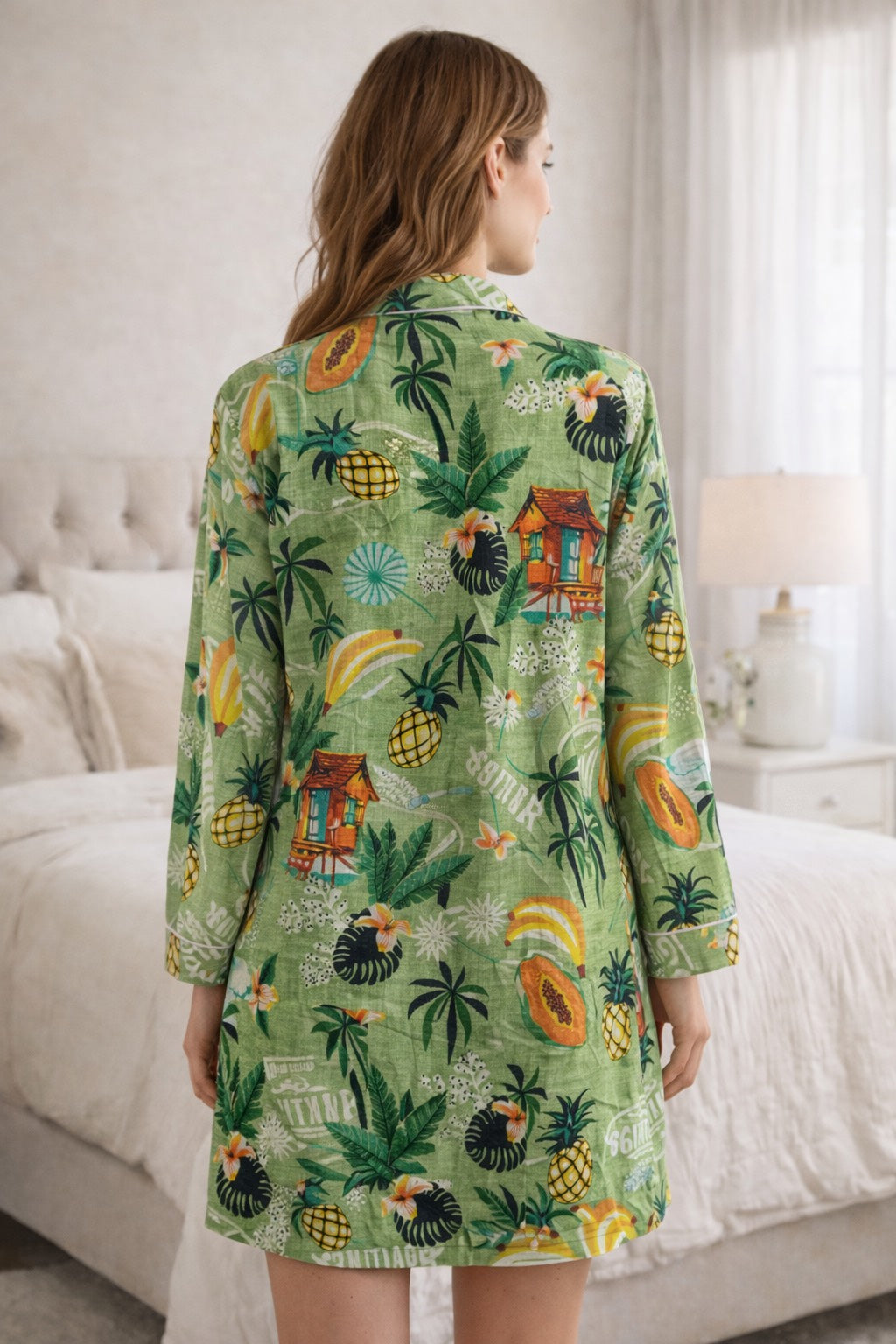 Tropical Escape Cotton Sleepshirt
