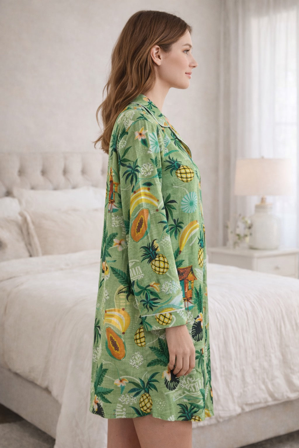 Tropical Escape Cotton Sleepshirt