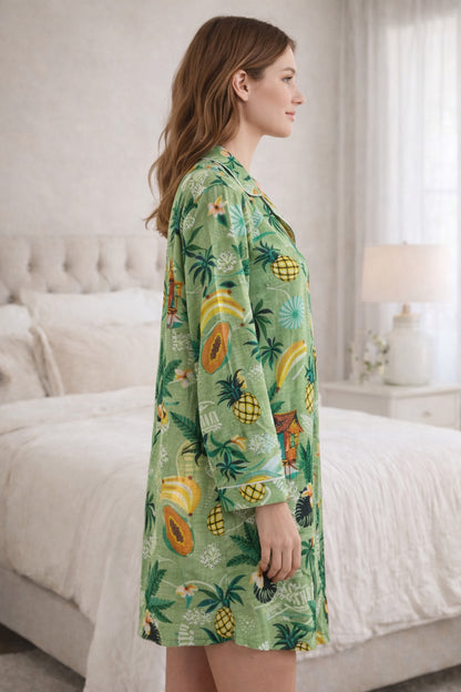 Tropical Escape Cotton Sleepshirt