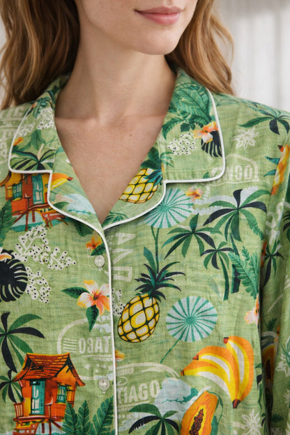 Tropical Escape Cotton Sleepshirt